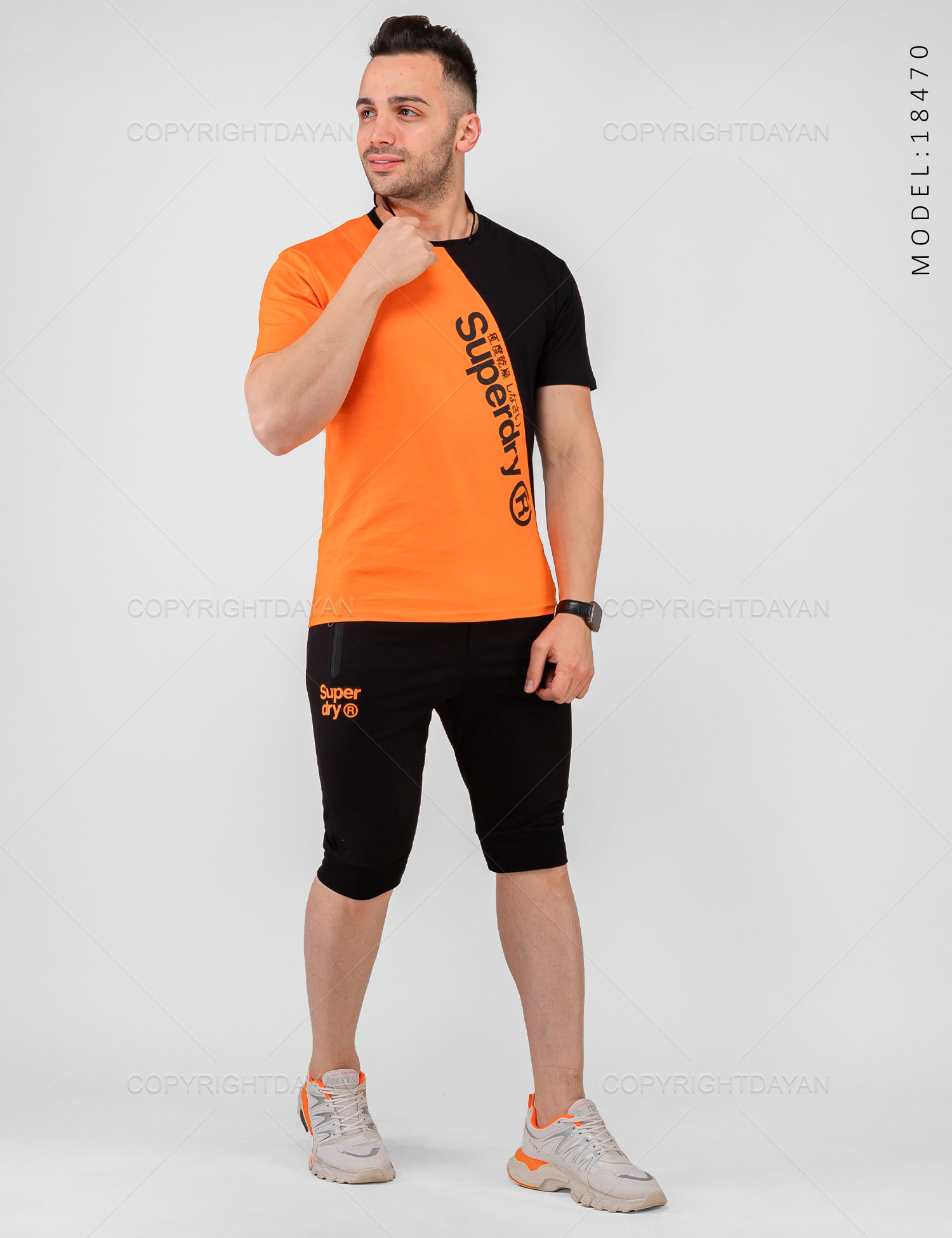 ست تیشرت شلوارک مردانه Superdry مدل 18470
