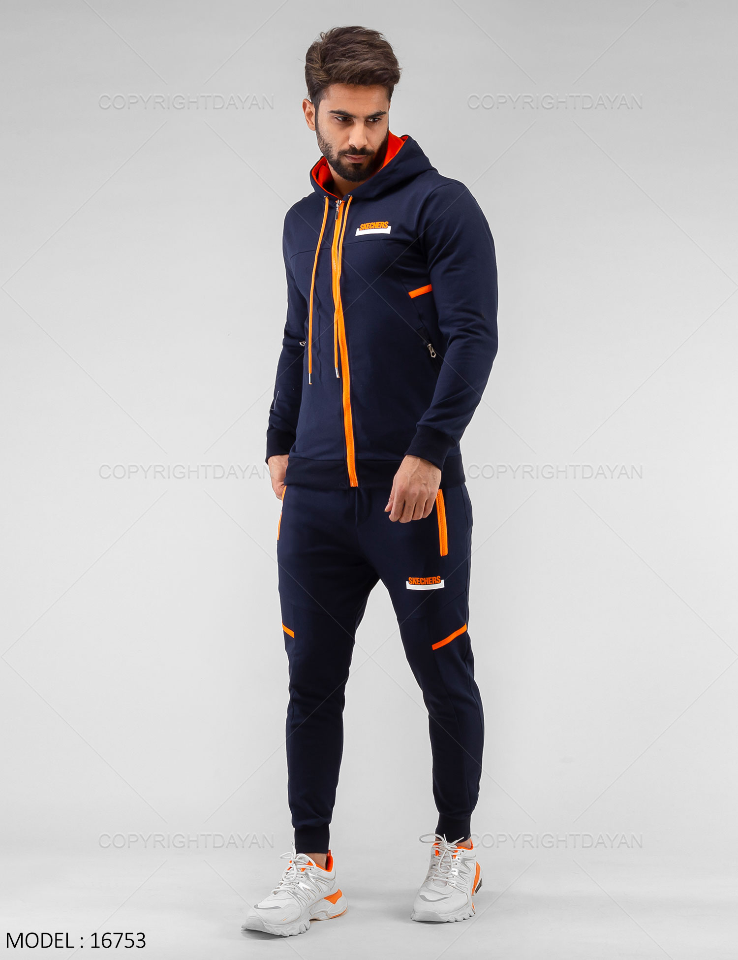 ست سویشرت شلوار مردانه Skechers مدل 16753