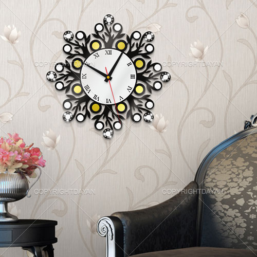 ساعت دیواری طرح لوتوس