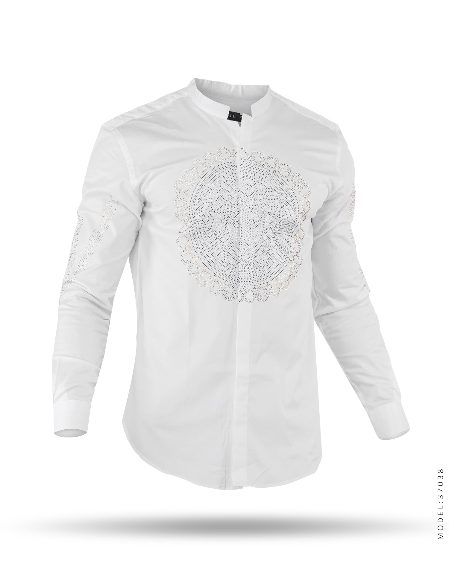 پیراهن مردانه نگین دار Versace مدل 37038