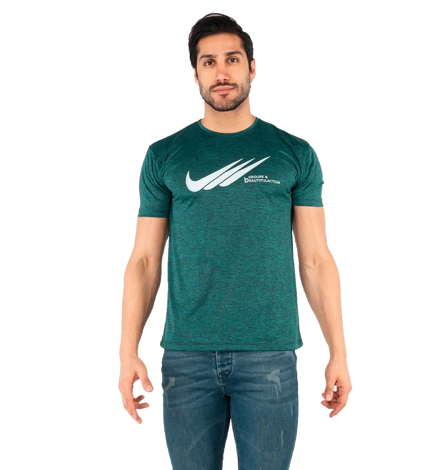 تیشرت Nike یقه گرد مردانه ساده مدل 44130