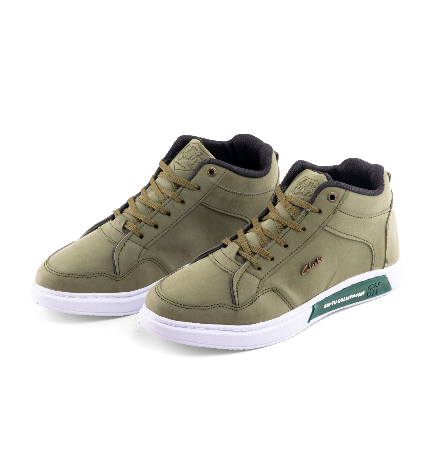 کفش ساقدار چرم مصنوعی مردانه بنددار Clarks مدل 41009