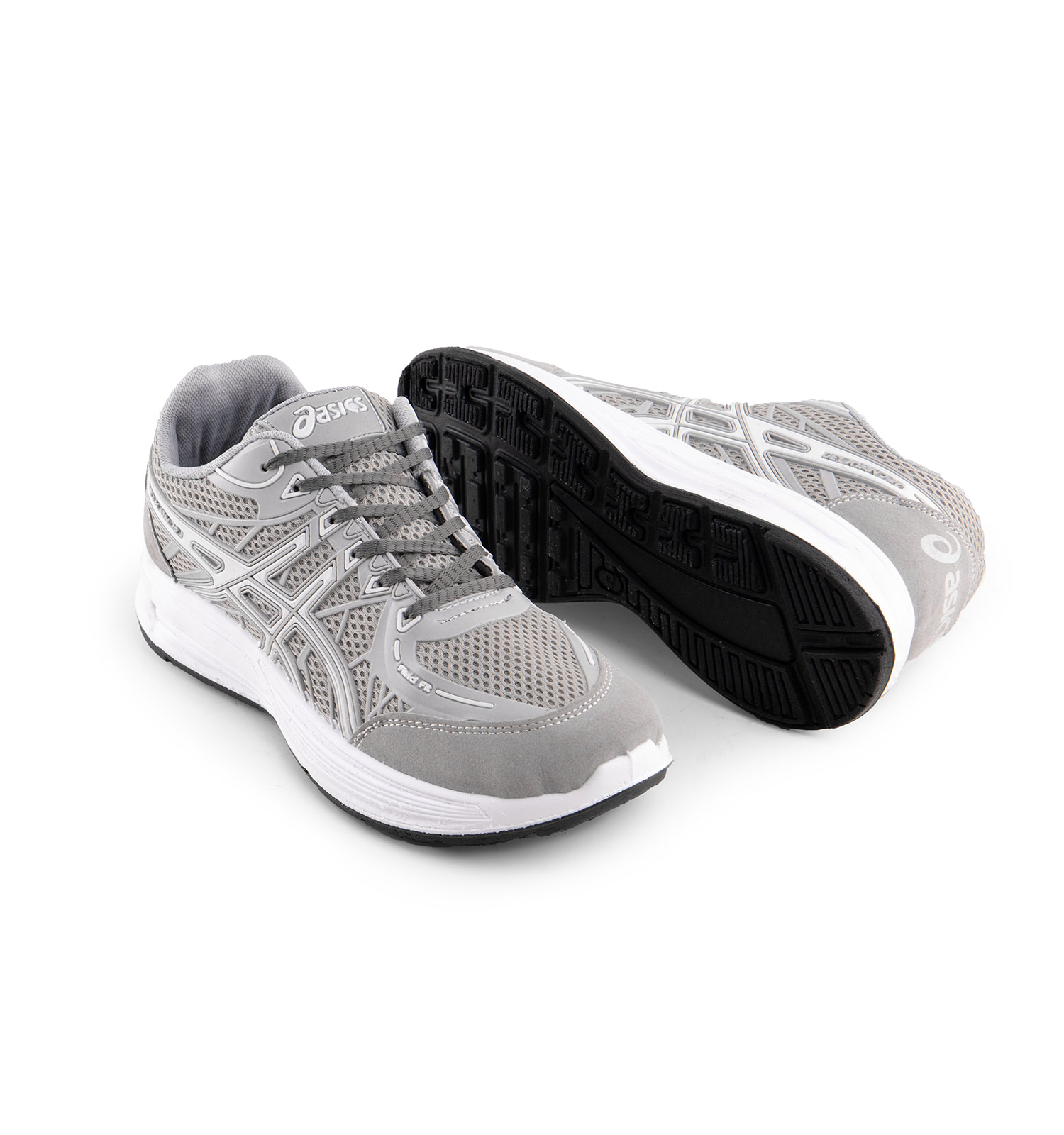 کفش اسپرت Asics مردانه طوسی بندی مدل 43086