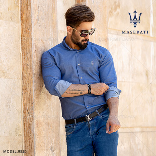 پیراهن مردانه Maserati مدل T 9820
