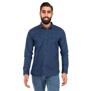 پیراهن اسپرت مردانه آستین بلند لی ساده Stark مدل 41218