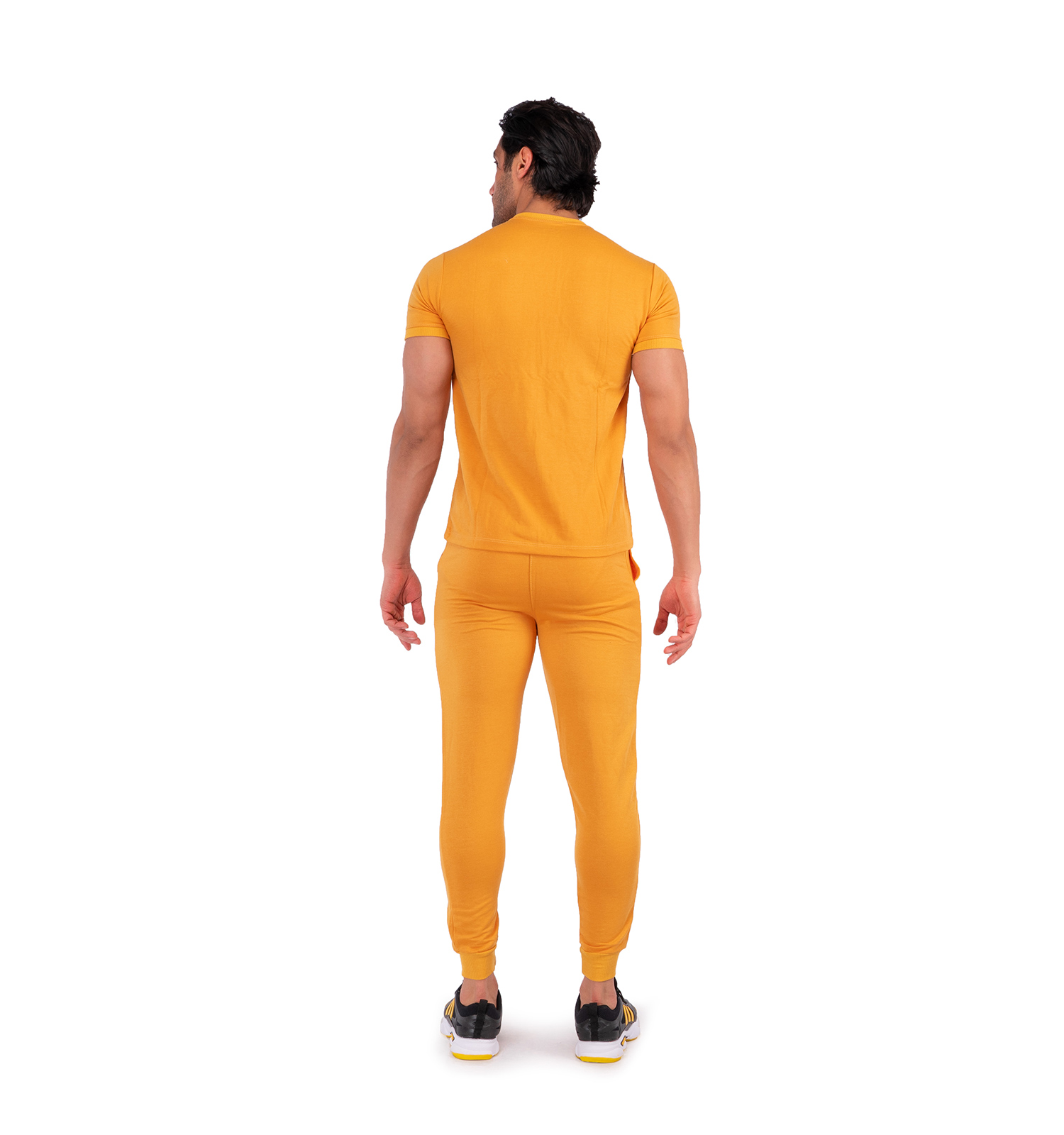ست تیشرت شلوار مردانه آستین کوتاه Polo ساده یقه گرد مدل 43131