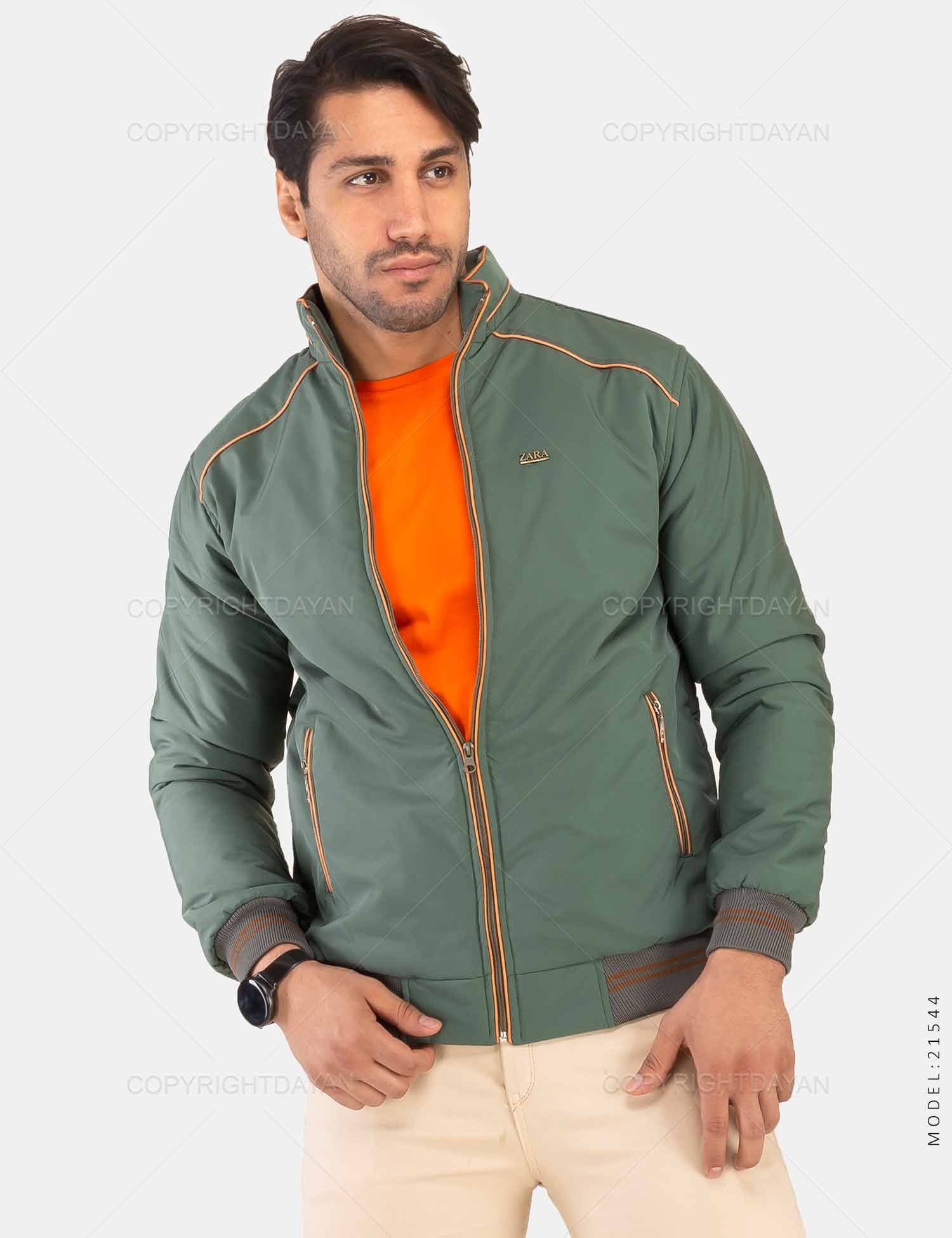 کاپشن خلبانی مردانه Zara مدل 21544