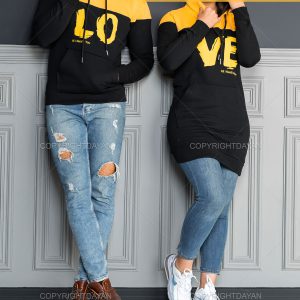 ست دونفره سویشرت Love مدل 16228