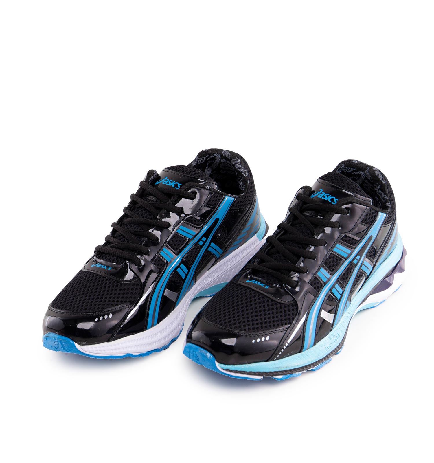 کفش اسپرت Asics مردانه مشکی بندی چرم مصنوعی مدل 42846