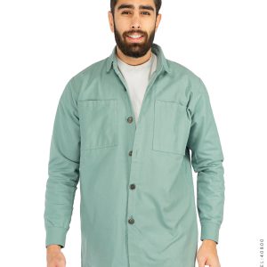 پیراهن اسپرت مردانه آستین بلند کتان ساده Araz مدل 40800