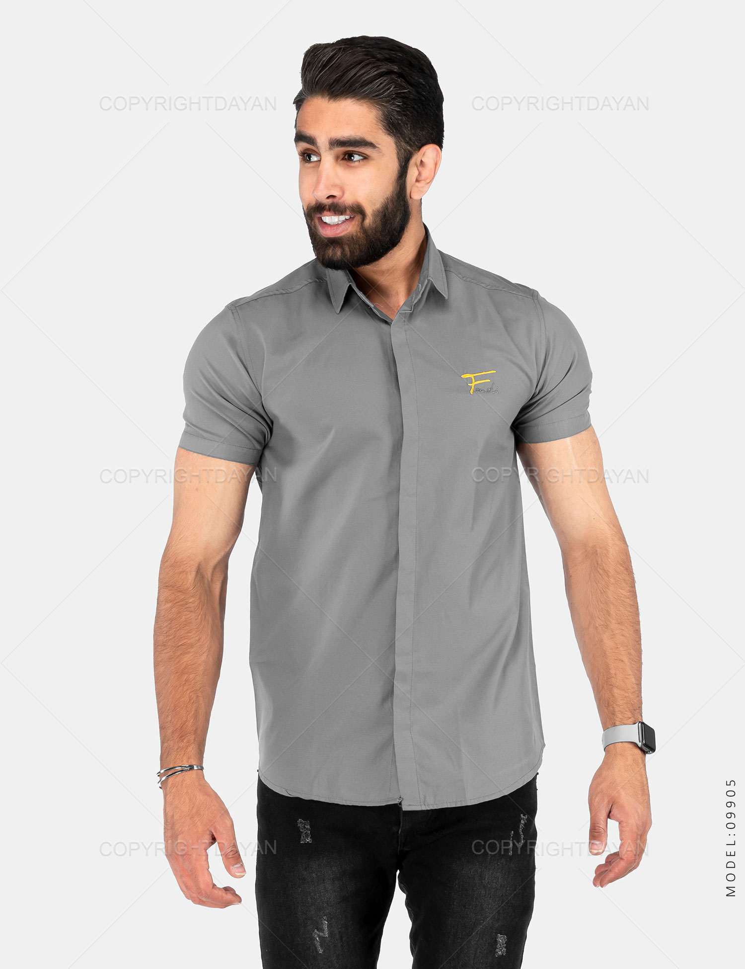 پیراهن مردانه Stark مدل 29905