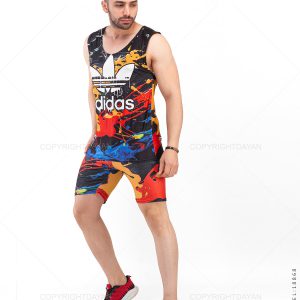 ست رکابی شلوارک مردانه Adidas مدل 18868