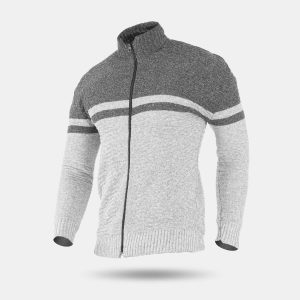 ژاکت بافت مردانه یقه ایستاده Selin مدل 32514