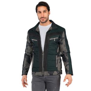 کاپشن کتان مردانه ارتشی Lima مدل 40143