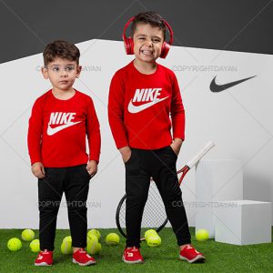 ست تیشرت شلوار بچگانه Nike مدل X 7681 (قرمز)