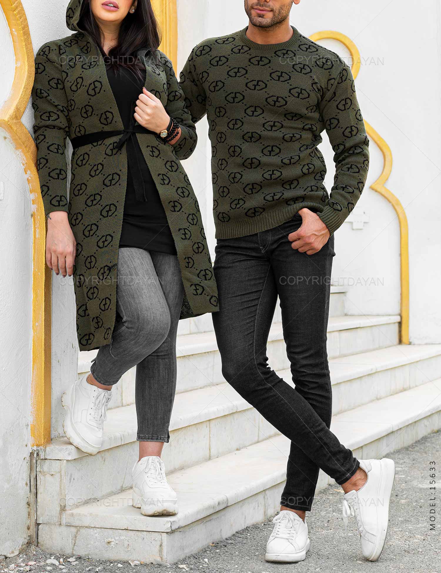 ست دونفره بافت Gucci مدل 15633