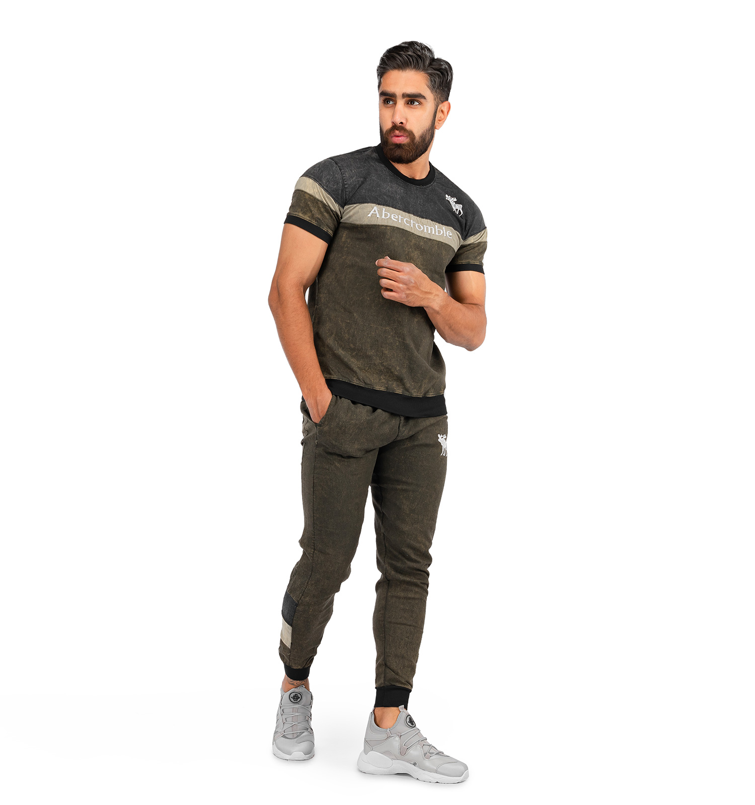 ست تیشرت شلوار اسپرت لی Abercrombie & Fitch مدل 39196