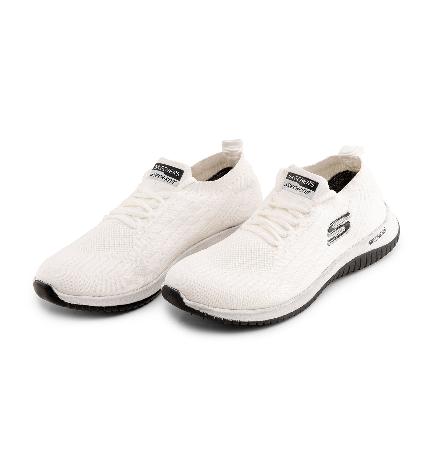 کفش اسپرت Skechers مردانه سفید بند دار مدل 45560