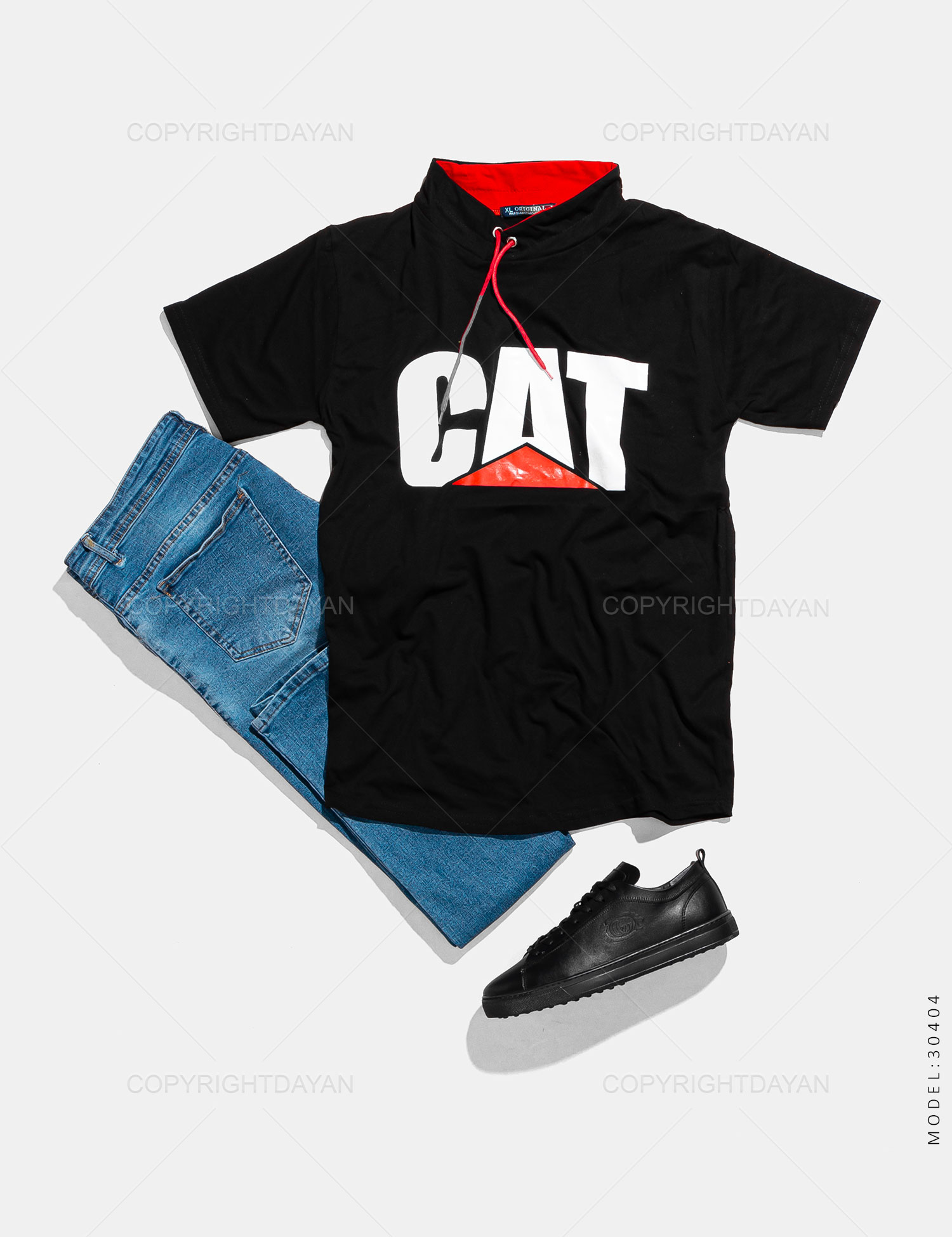 تیشرت مردانه Cat مدل 30404