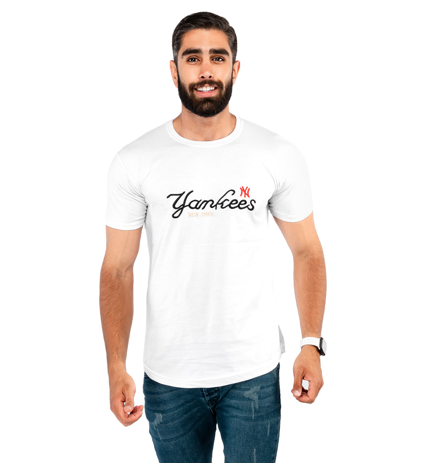 تیشرت مردانه یقه گرد New York مدل 38208