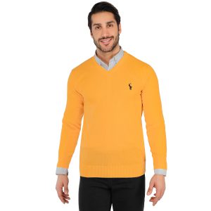 بافت مردانه یقه هفت فری سایز ساده Polo مدل 41194