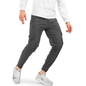 شلوار اسلش شش جیب مردانه طوسی Lima مدل 40333