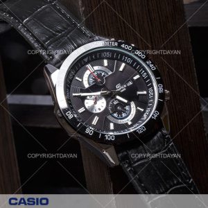 حراج ساعت کاسیو (طرح چرم) EF 506