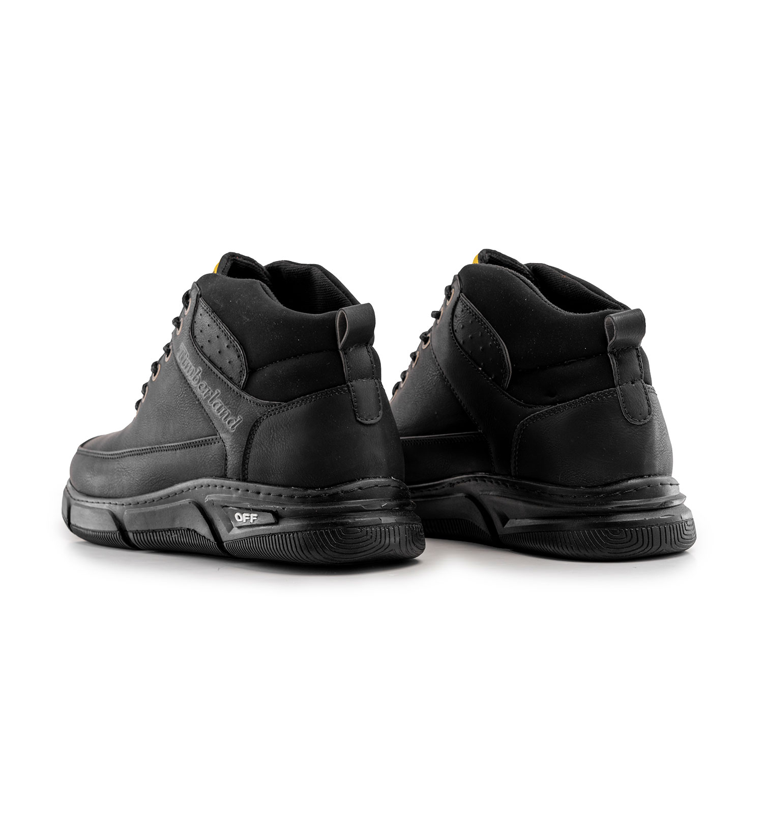 کفش ساقدار چرم مصنوعی مردانه اسپرت بنددار Timberland مشکی مدل 40739