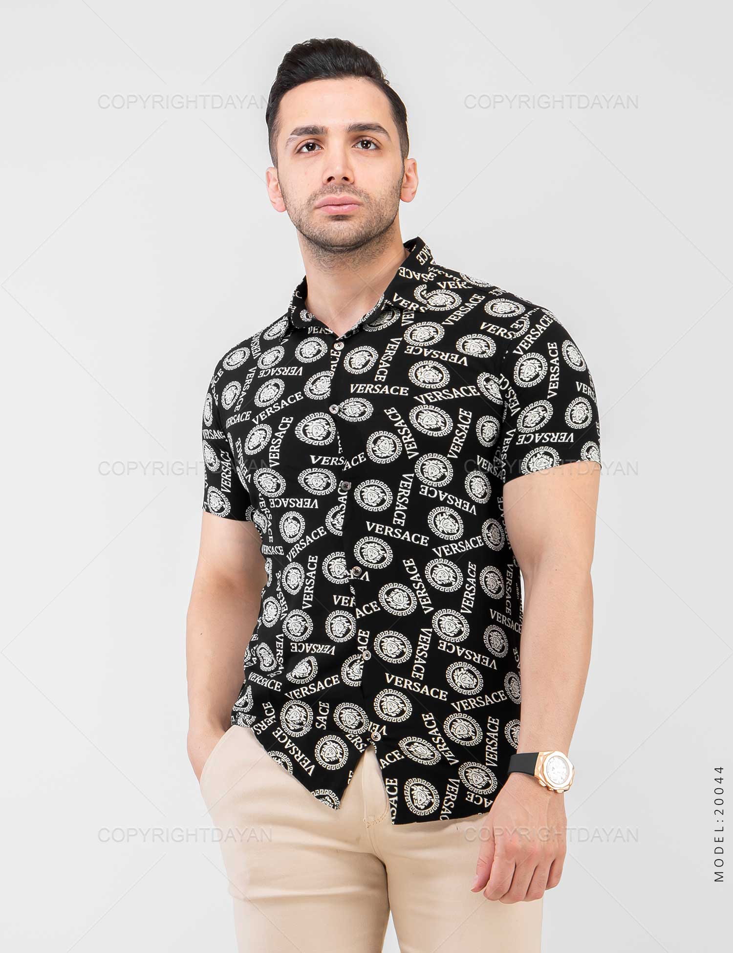 پیراهن مردانه Versace مدل 20044