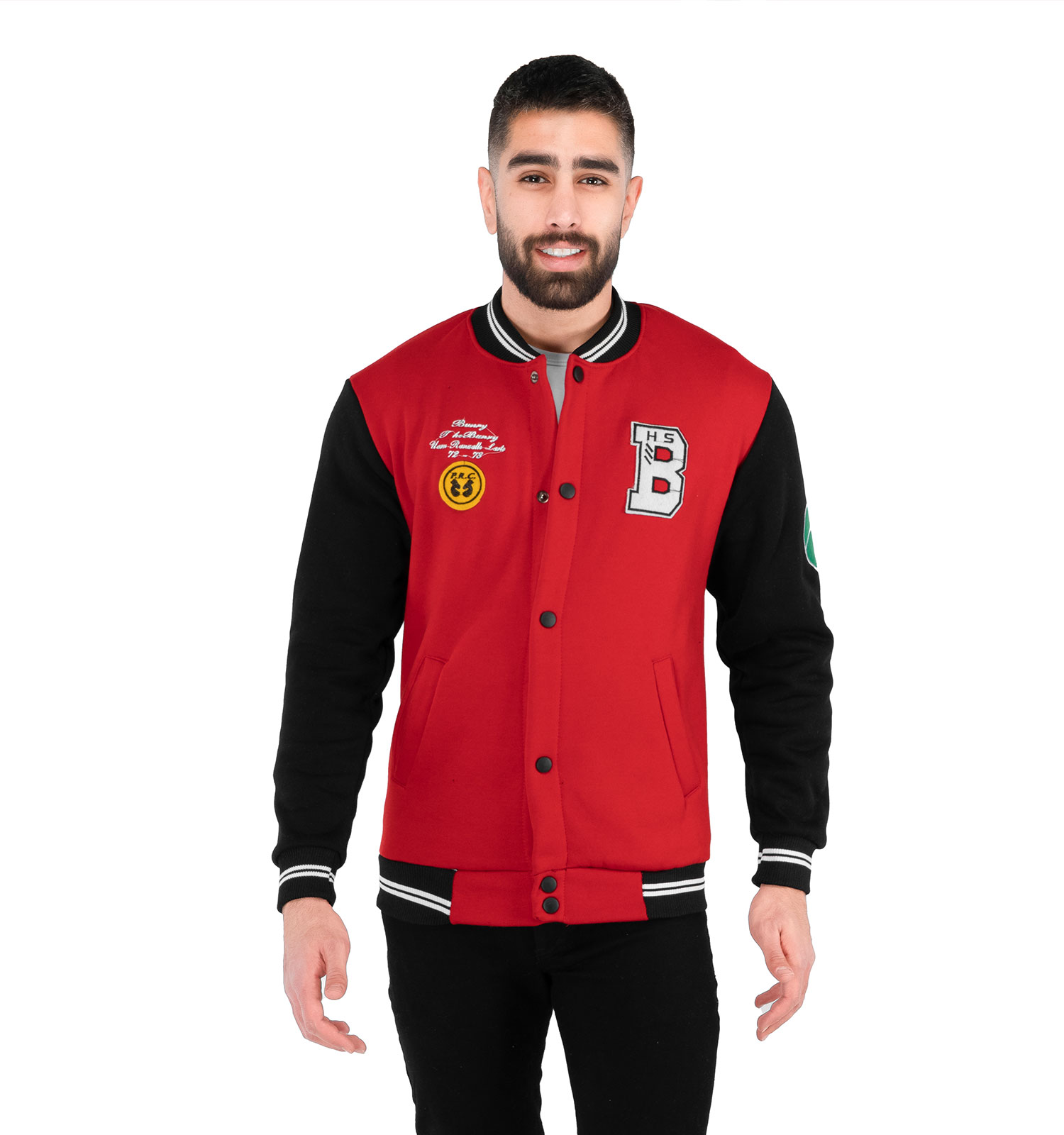 سویشرت بیسبالی مردانه یقه گرد مدل 42675