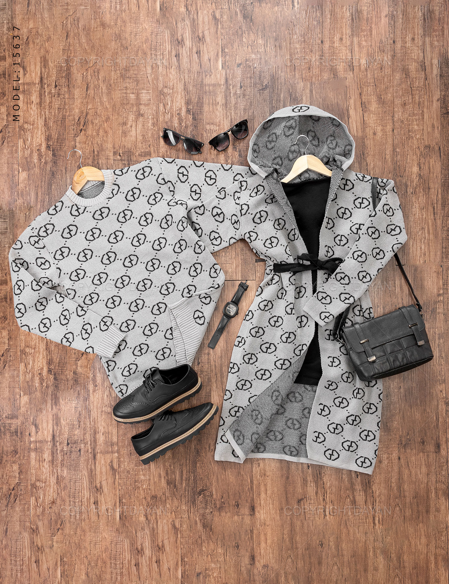 ست دونفره بافت Gucci مدل 15637