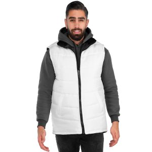 کاپشن پافر مردانه مموری بادی سفید Zima مدل 40927