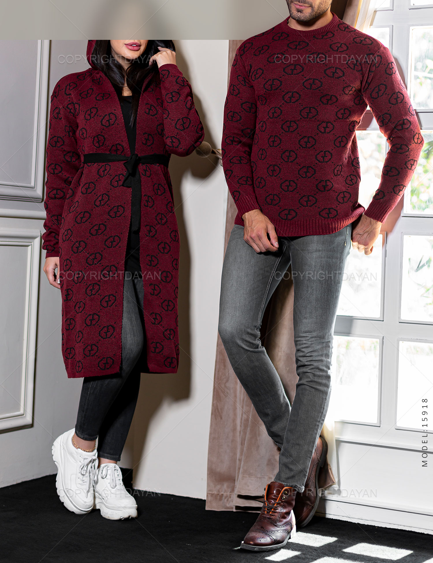 ست دونفره بافت Gucci مدل 15918