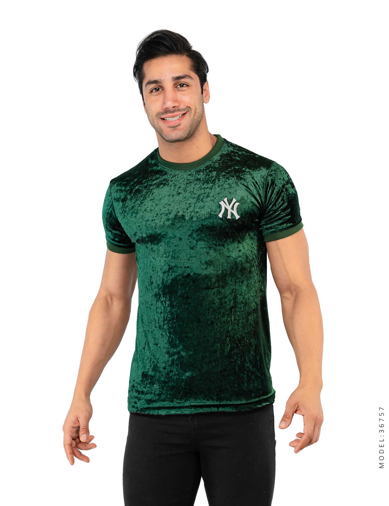 تیشرت مردانه یقه گرد New York مدل 36757
