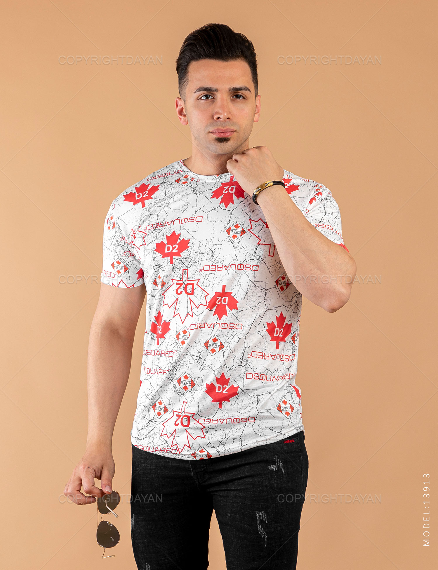 تیشرت مردانه Fendi مدل 13913