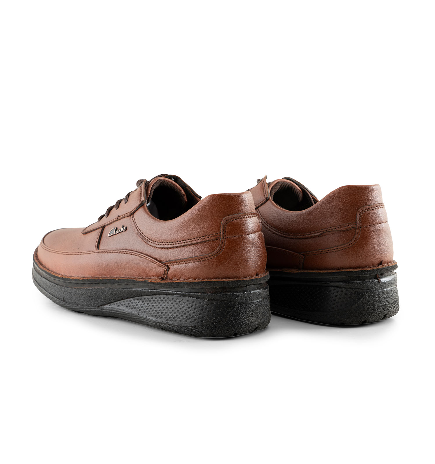 کفش روزمره مردانه Clarks چرم مصنوعی بند دار قهوه ای مدل 44482