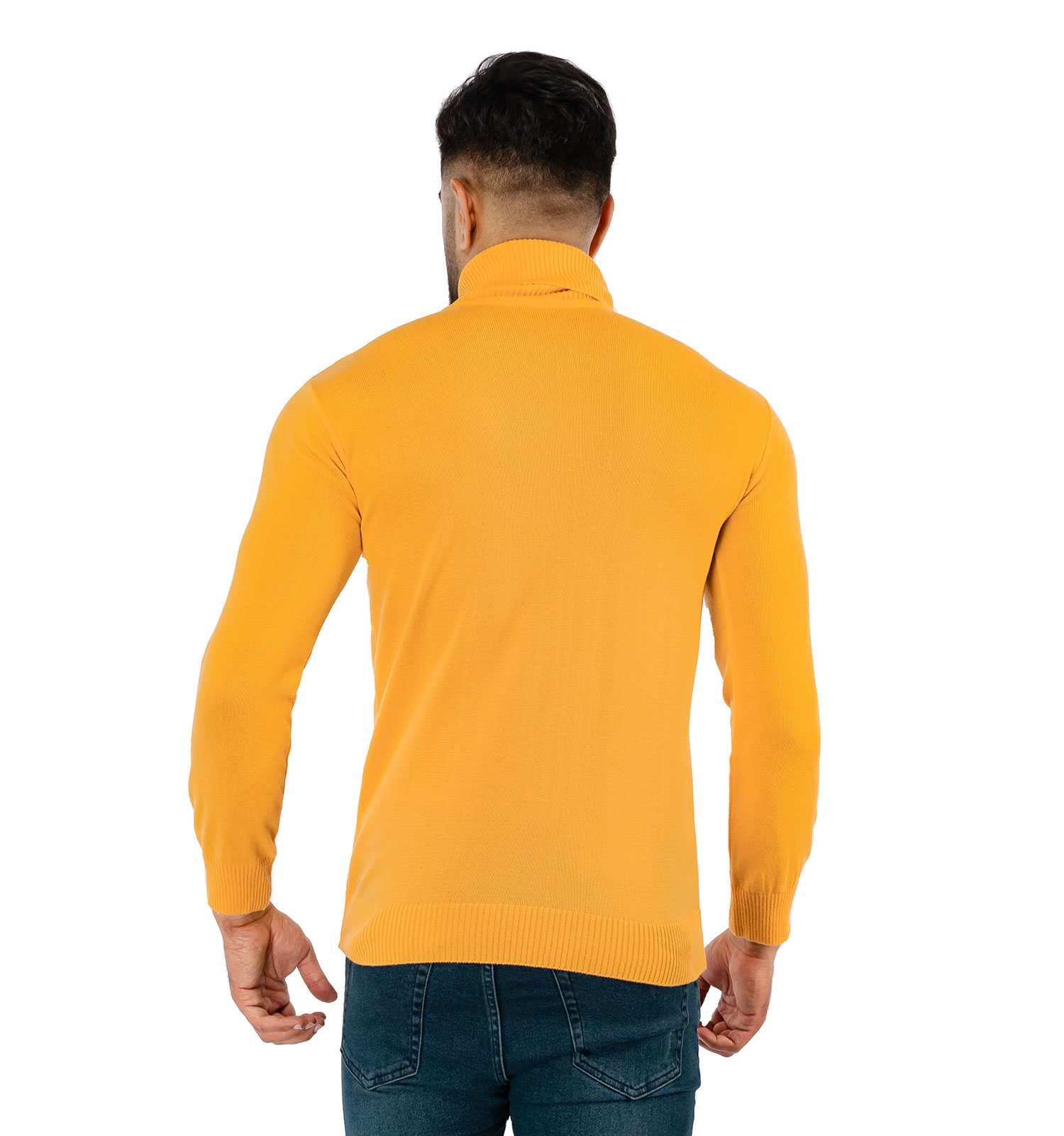 بافت مردانه ساده یقه اسکی Polo مدل 39003