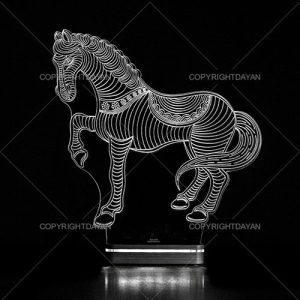 آباژور سه بعدی طرح رخش