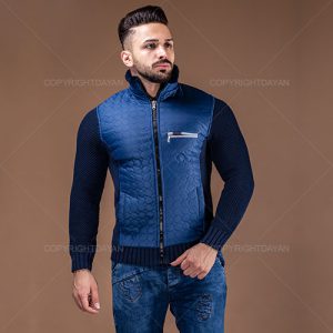 کاپشن بافت مردانه Maran مدل E 5462 (آبی)