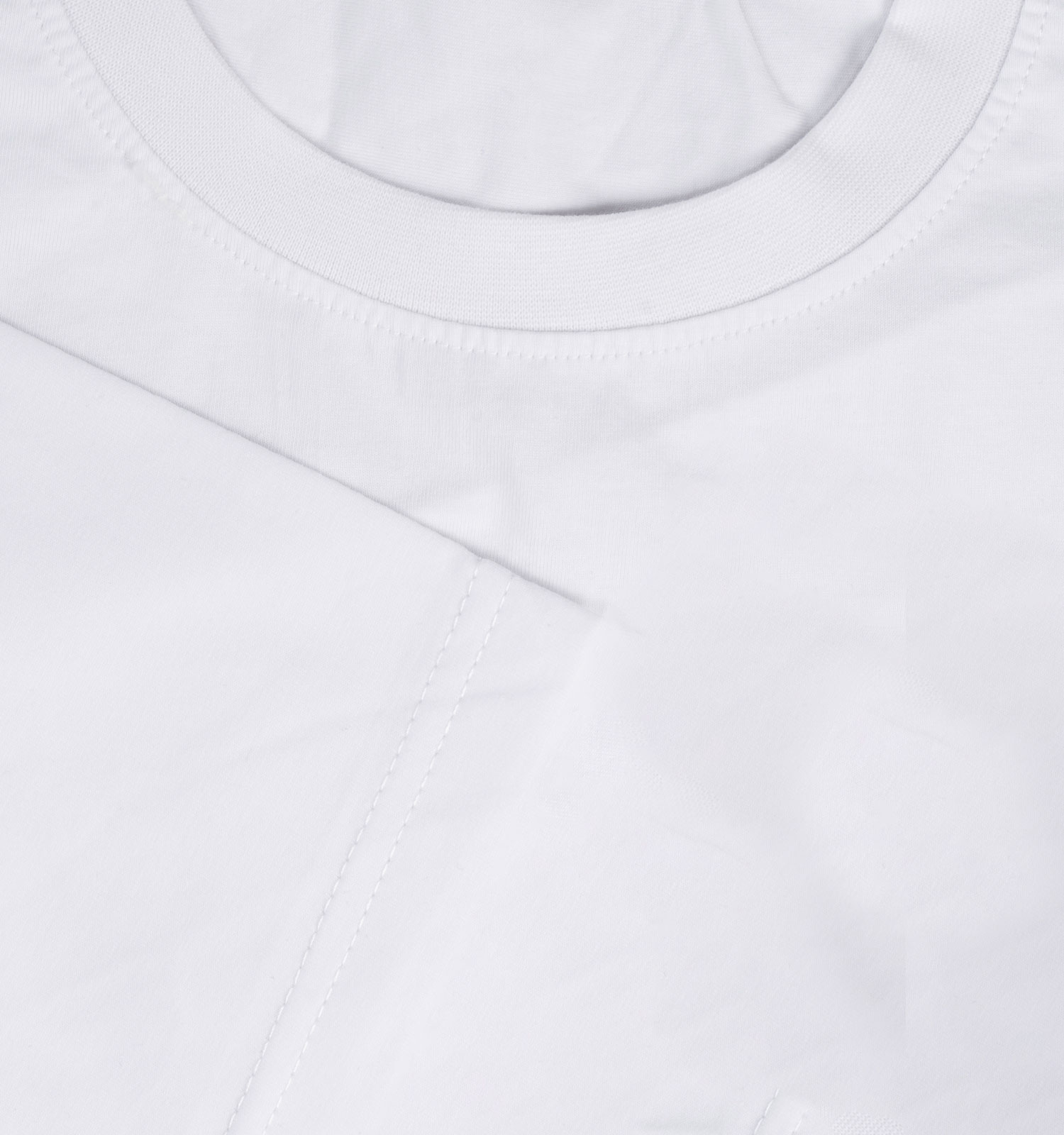 تیشرت Polo یقه گرد مردانه سفید پنبه ساده مدل 45430