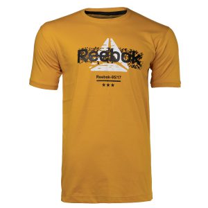 تیشرت Reebok یقه گرد مردانه پنبه طرحدار مدل 45254