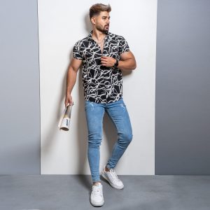 پیراهن هاوایی T مردانه مدل Galin