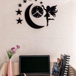 ساعت دیواری روکش مخمل آنجل