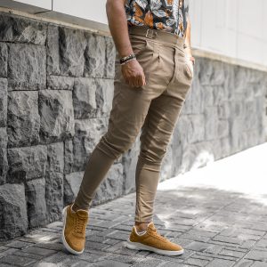 شوار اسلش قهوه ای مردانه مدل Saniyar T