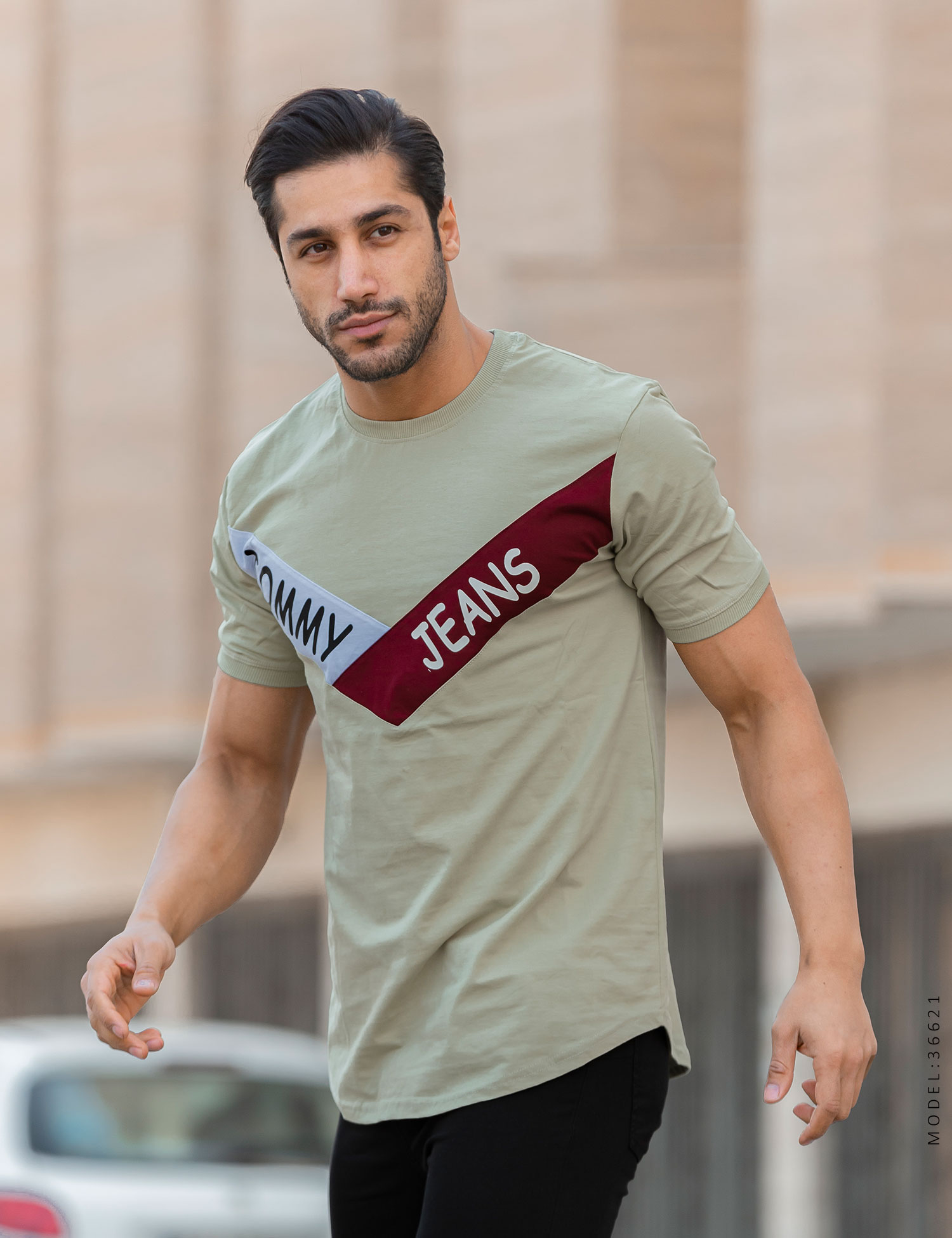 تیشرت آستین کش مردانه Tommy مدل 36621