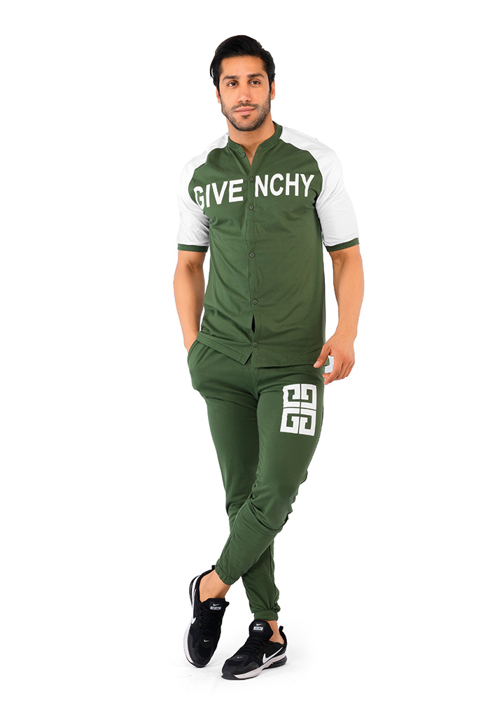 ست پیراهن شلوار مردانه بیسبالی Givenchi مدل 37213