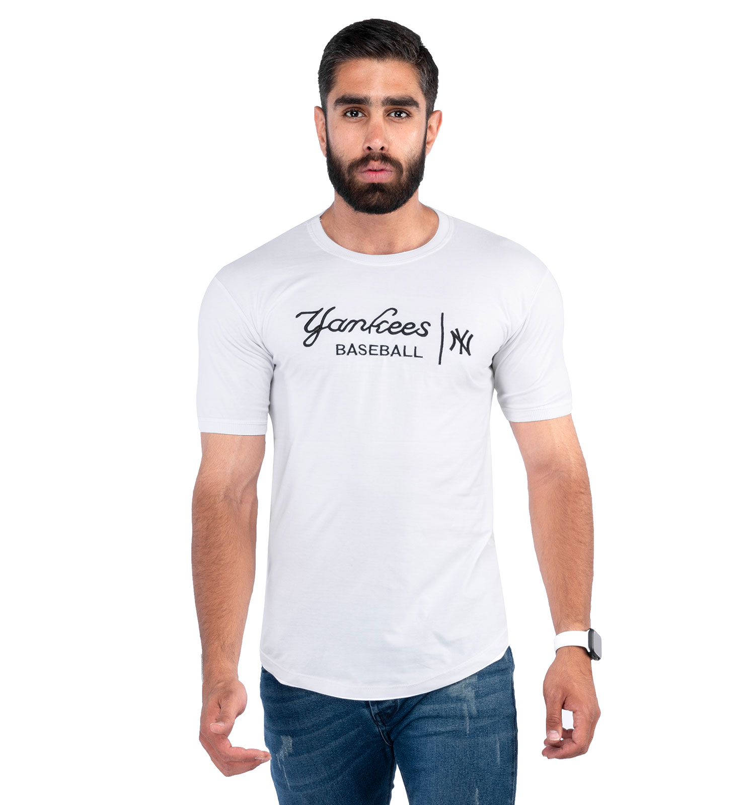 تیشرت مردانه یقه گرد New York مدل 38320