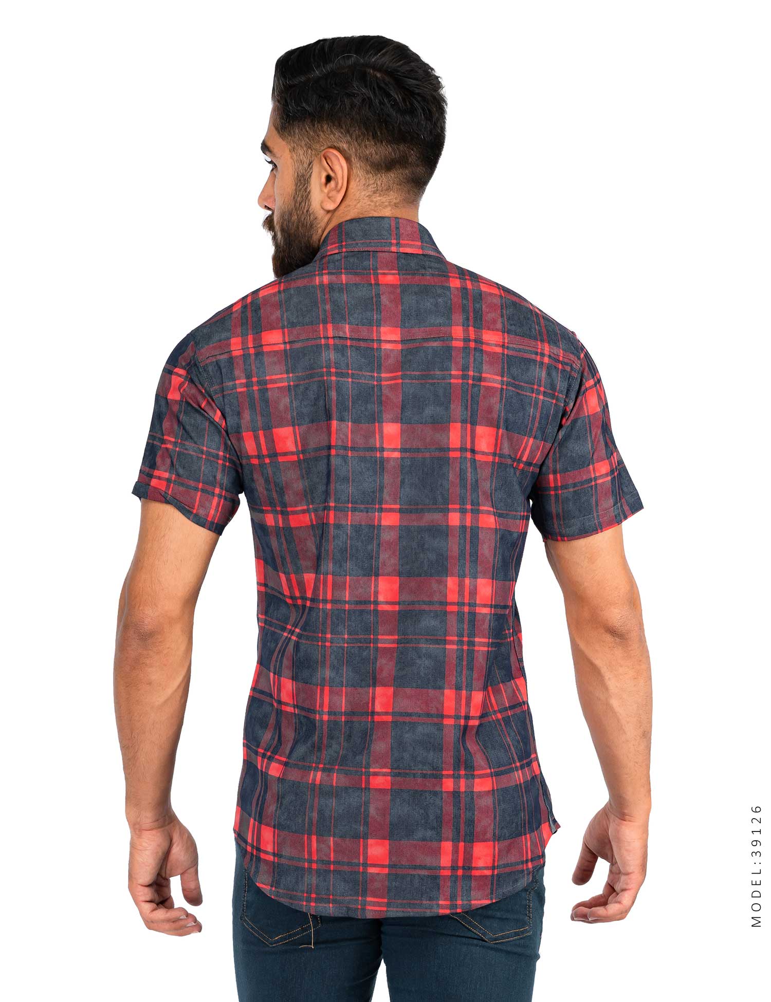 پیراهن مردانه چهارخانه Polo مدل 39126