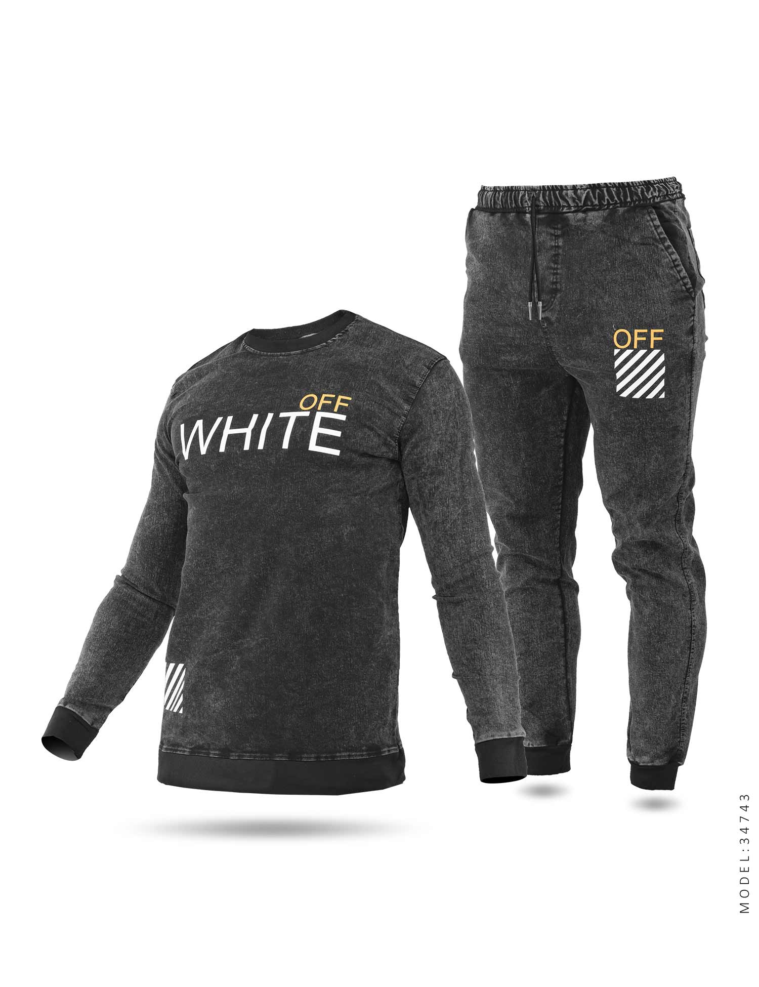 ست بلوز شلوار مردانه Off – White مدل 34743