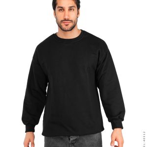 بلوز دورس یقه گرد مشکی ساده مدل 40312
